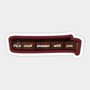 Cruel Summer Film Sticker